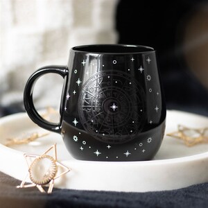 Celestial Astrology Wheel Heat Change Mug