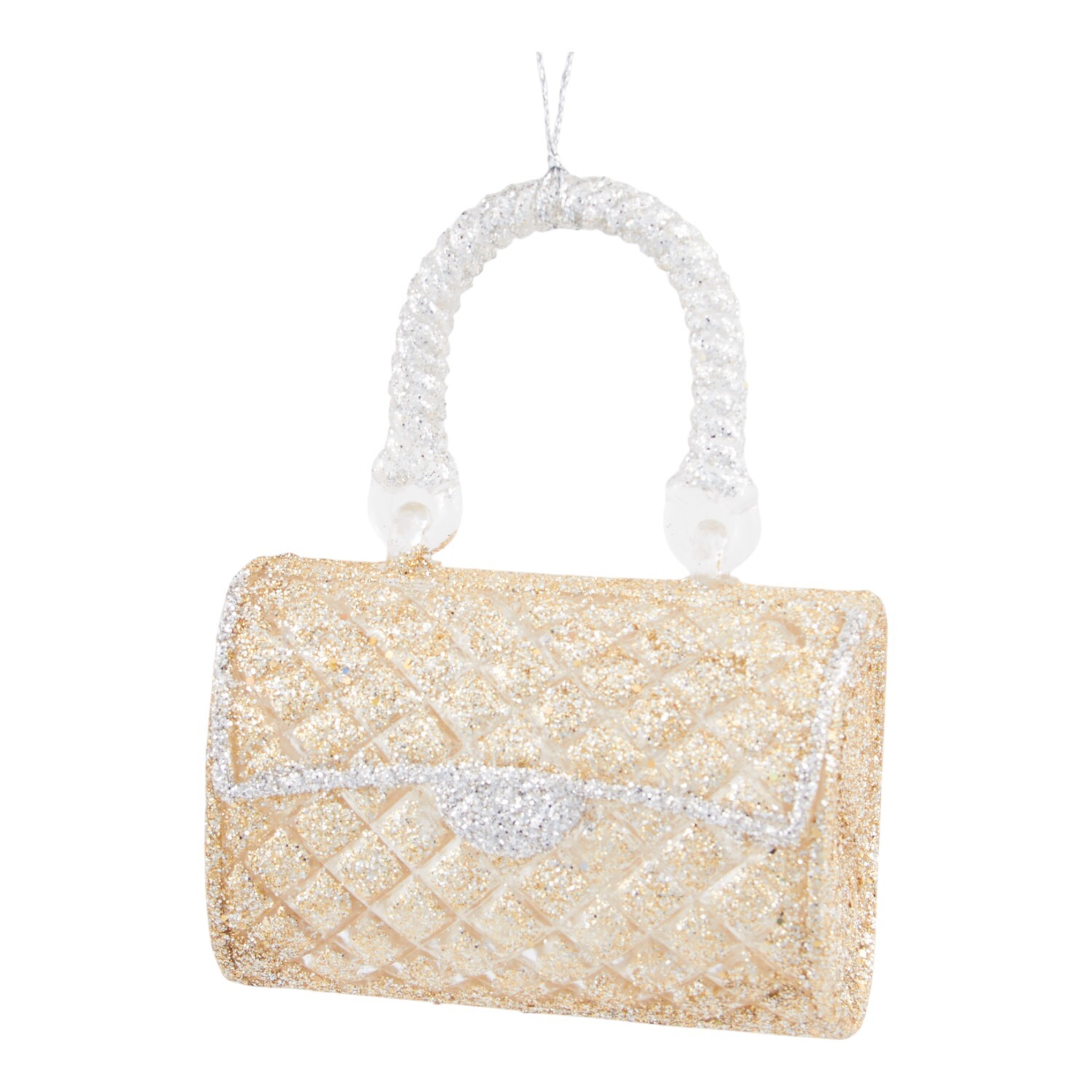 Blushing Ballroom Hanging Glitter Handbag