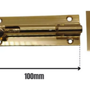 Brass Necked Barrel Bolt Pack of 4