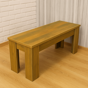 Dining Table Wood Rustic Benches Dining Room