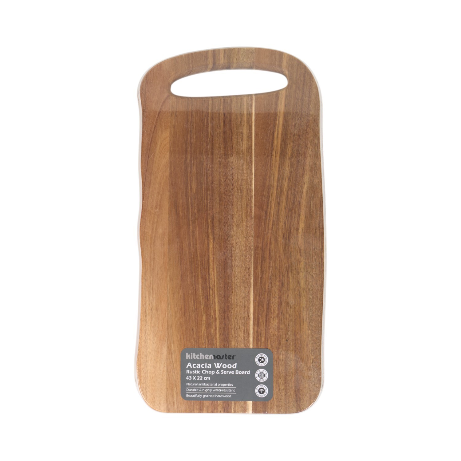 Acacia Wood Rustic Chop and Serve Board - Brown