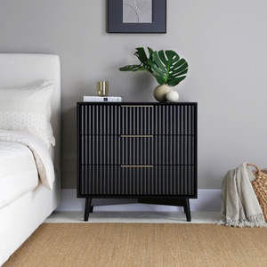 Monza - 3 Drawer Chest with Fluted Front