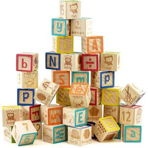 ABC Number Block Set 40 Pcs Kids Educational Toys