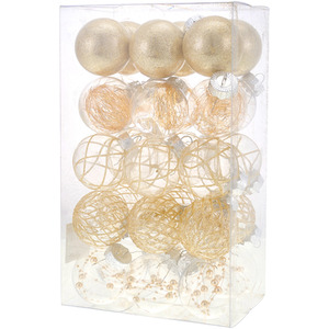 Set of 30 Christmas Tree Baubles Ornaments