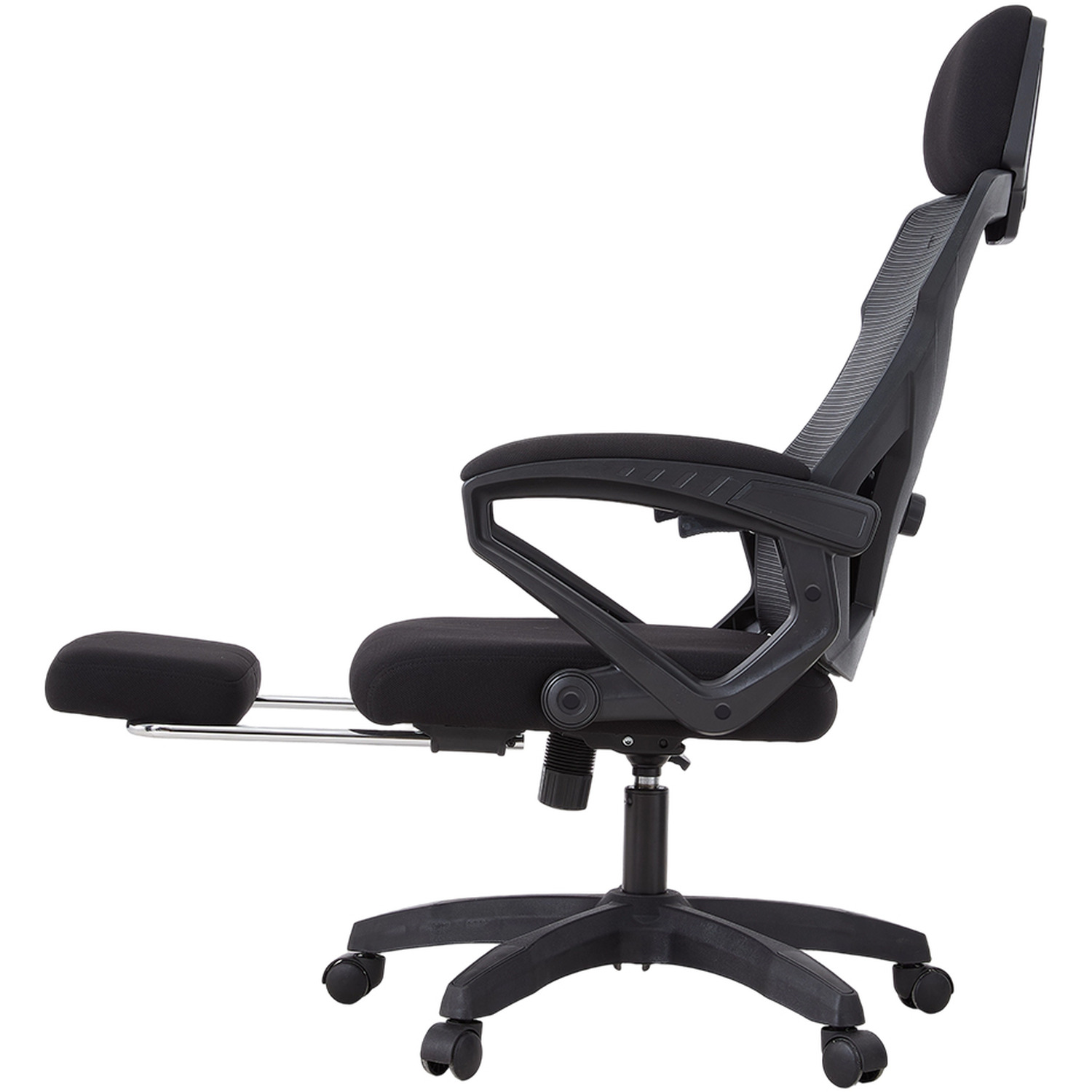 Adjustable Office Chair with Extendable Footrest