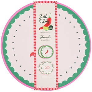 Pack of 4 Zest and Zing Placemats