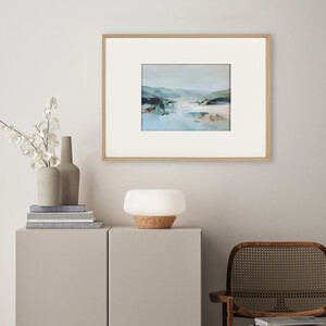 Seaside Large Mount Print Dished Frame