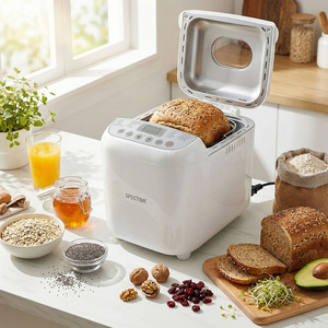 2LB 600W Stainless Steel Automatic Bread Maker 19 in 1 Non Stick