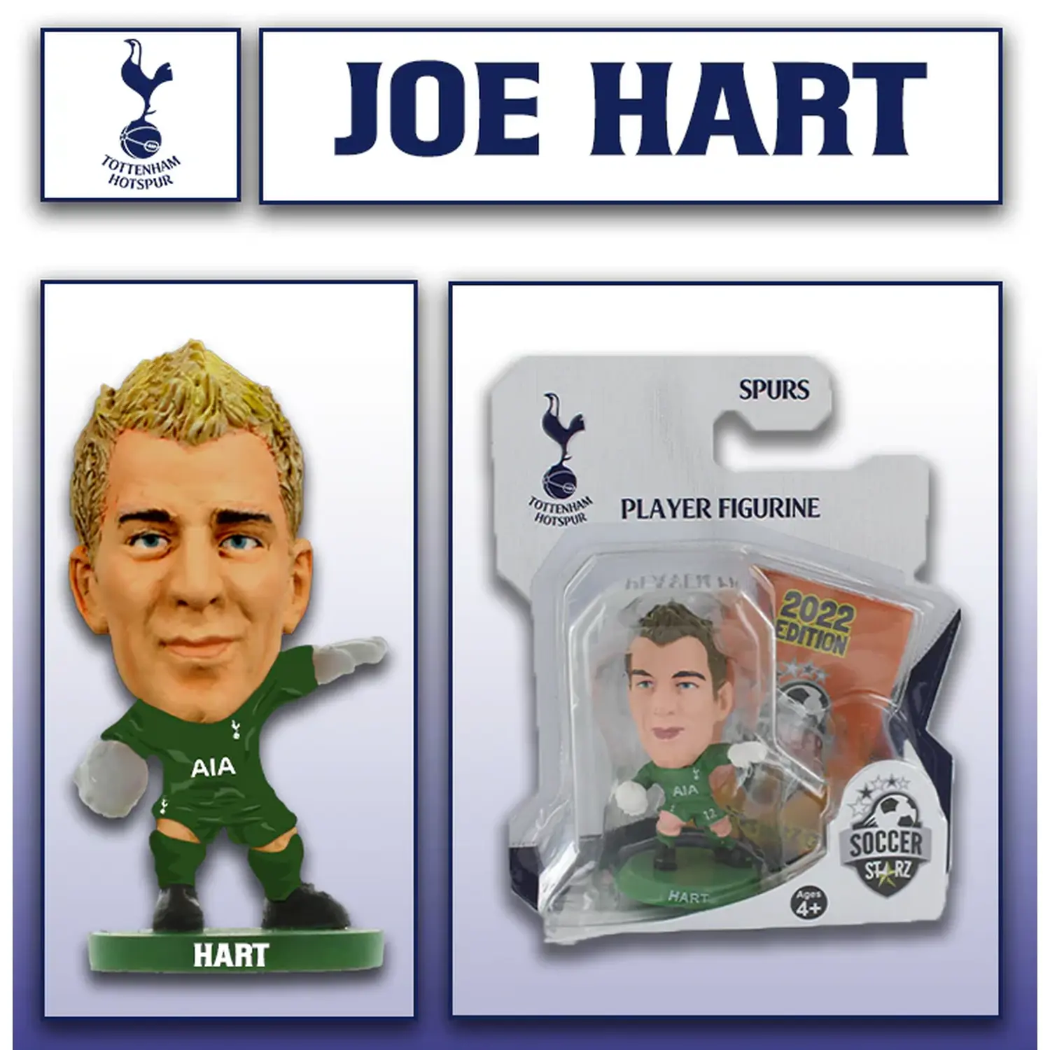 SoccerStarz Spurs Joe Hart-Home Kit Classic 5cm Figure - Green