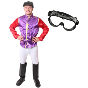 Purple & Red Jockey Costume