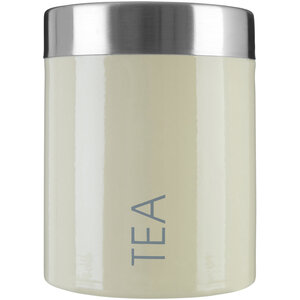 Cream Enamel Tea Canister