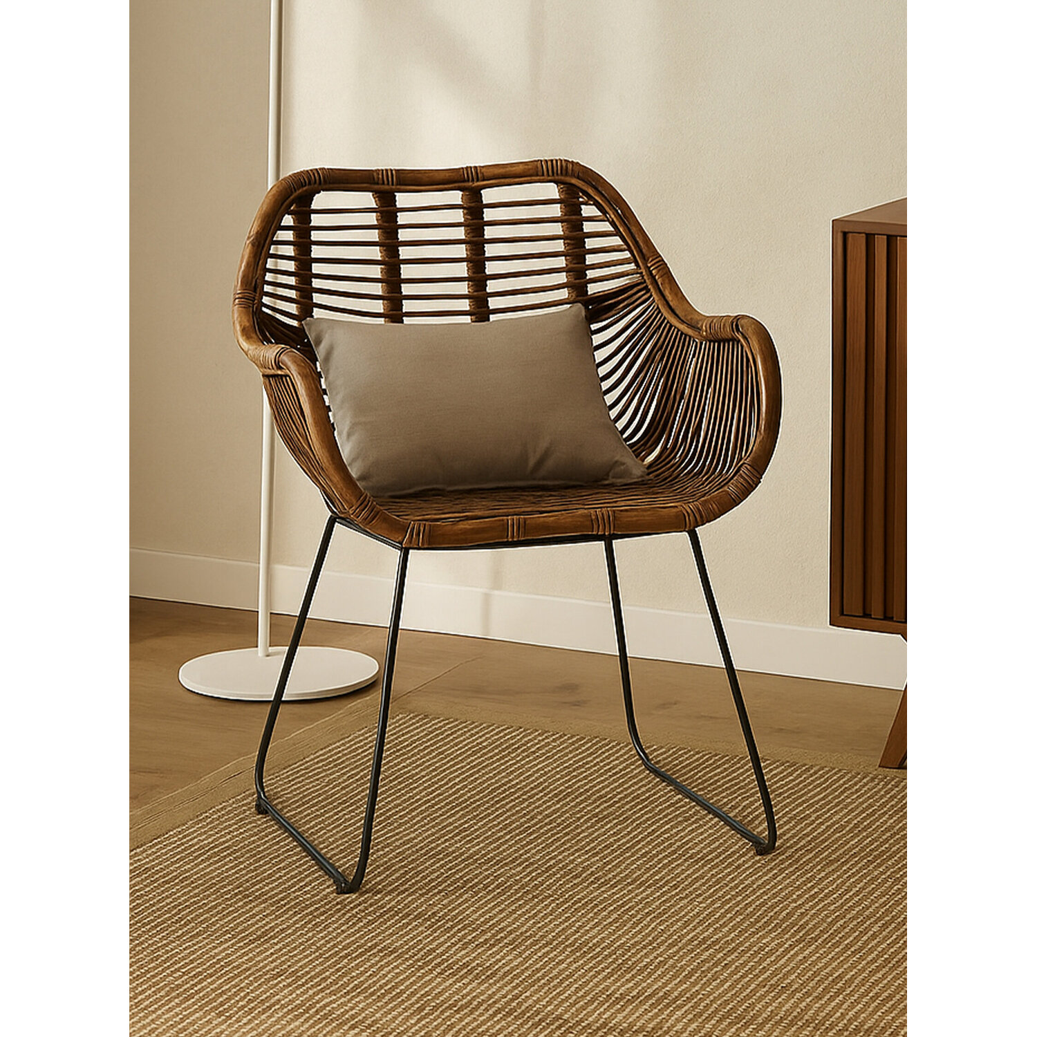 Java Natural Rattan Gita Chair - Natural
