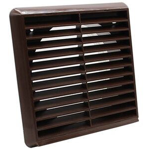 Airvent 150mm Brown Fixed Louvre Grille - ABS - STE00260 - Perfect for Ventilation