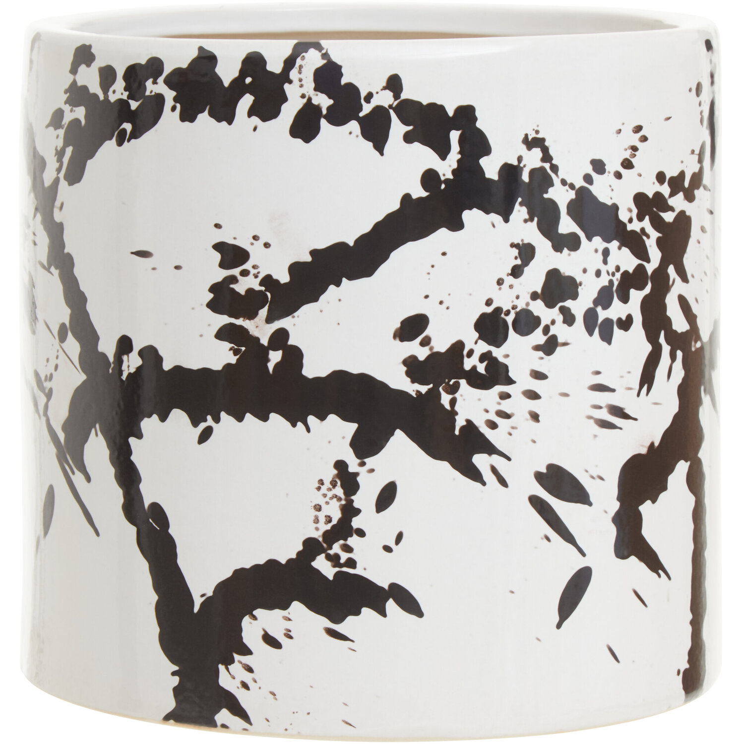 Sorrell Black and White Large Planter - Black & White