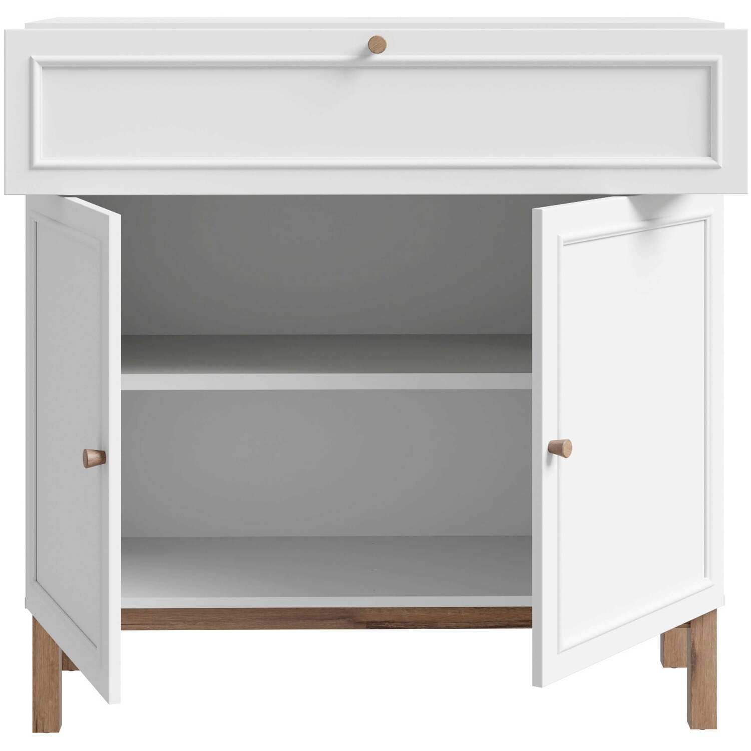 Sofia Console Cabinet Light And 2 Doors 1 Drawer - Grey