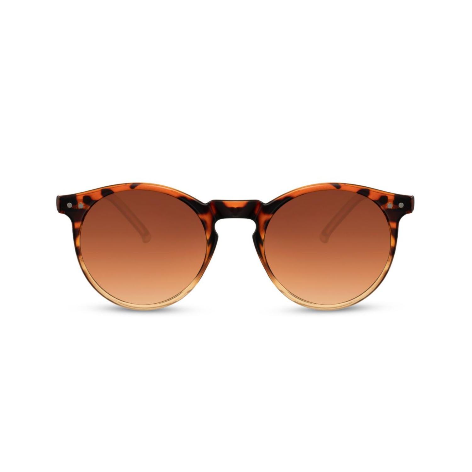 Sunglass Station Crescent Round Unisex Sunglasses - Classic Brown