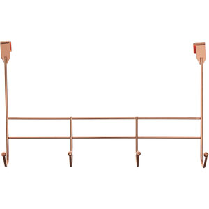 4 Hook Rose Gold Over Door Hanger