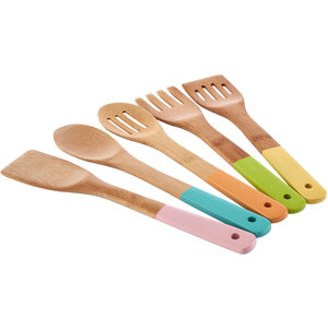 Aleki 5 Piece Bamboo Kitchen Utensil Set