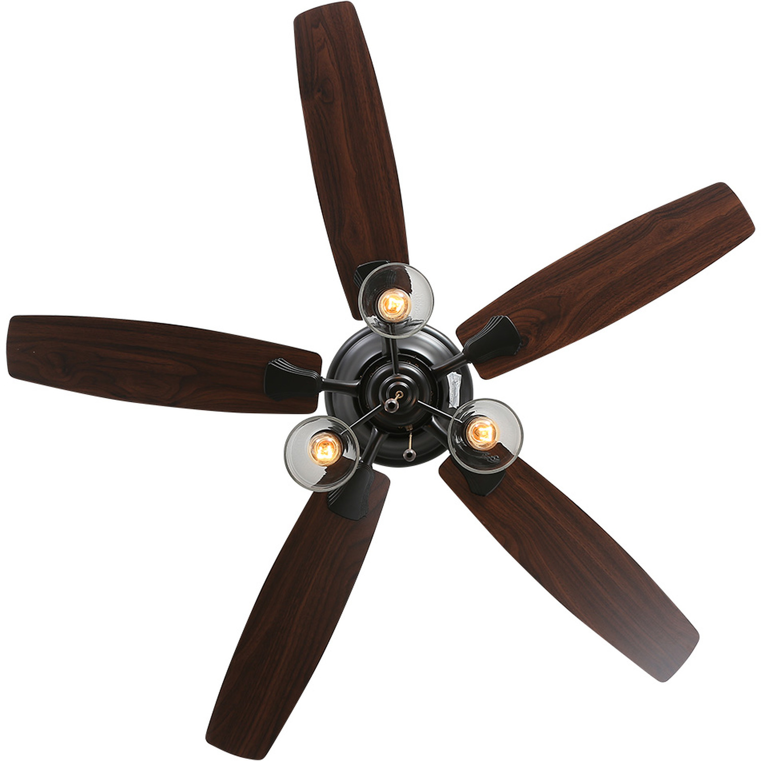 52-inch Ceiling Fan Light With Remote Control - Dark Brown