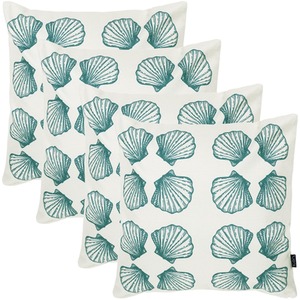 4 Pack Cushion 43x43 Kyoto Fabric, Small Sea Shell