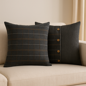 Quinn Pewter Cushion Set of 2