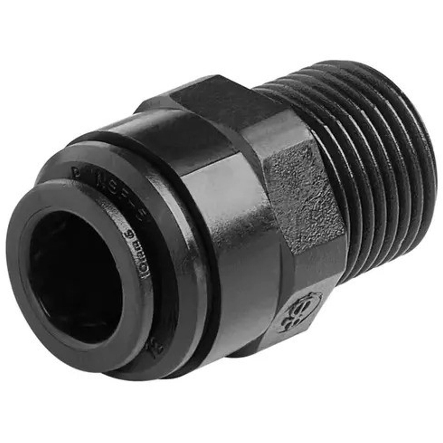 John Guest Speedfit 12Mm Fi X 1/2" Mi Adaptor - Pm011204e - Easy Plumbing Connection - Grey