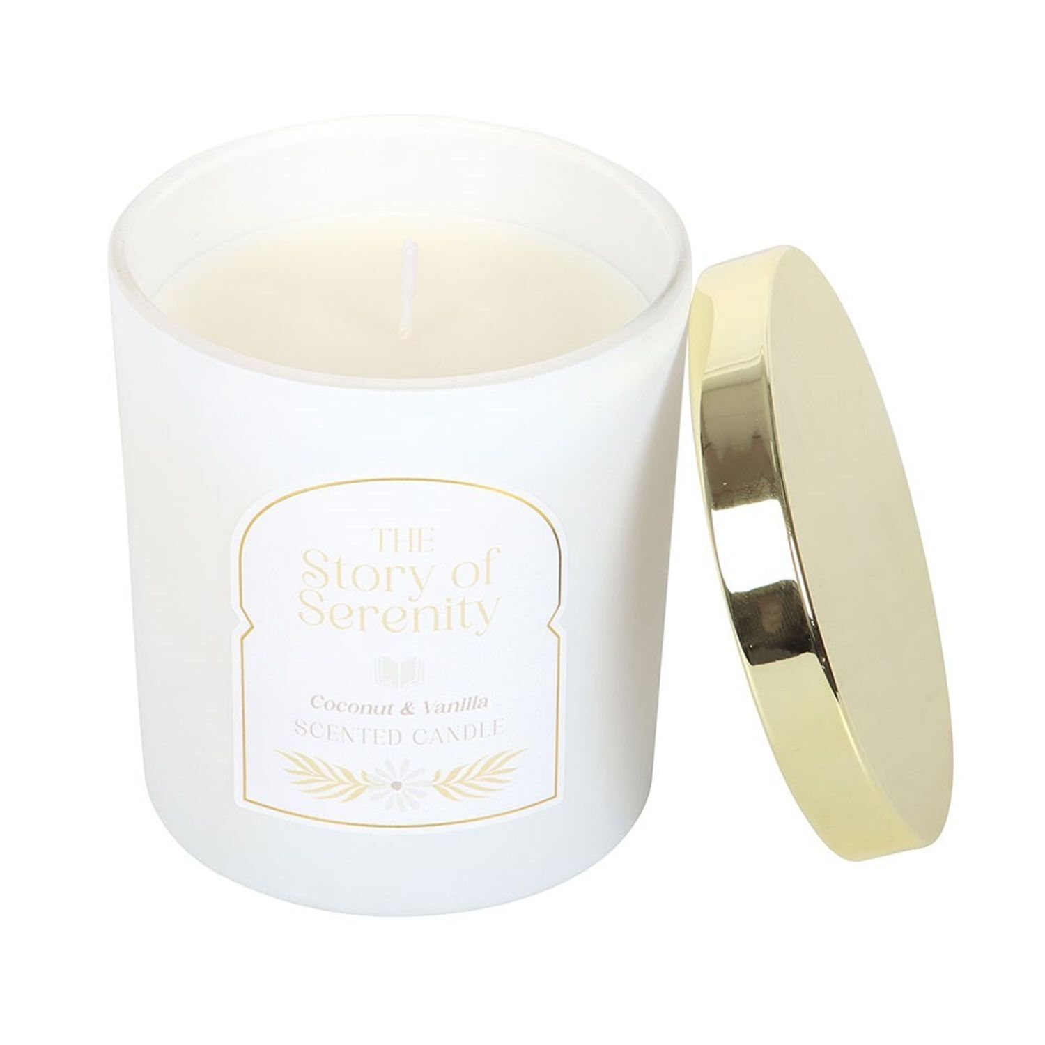Something Different The Story Of Serenity Vanilla And Coconut Candle - White