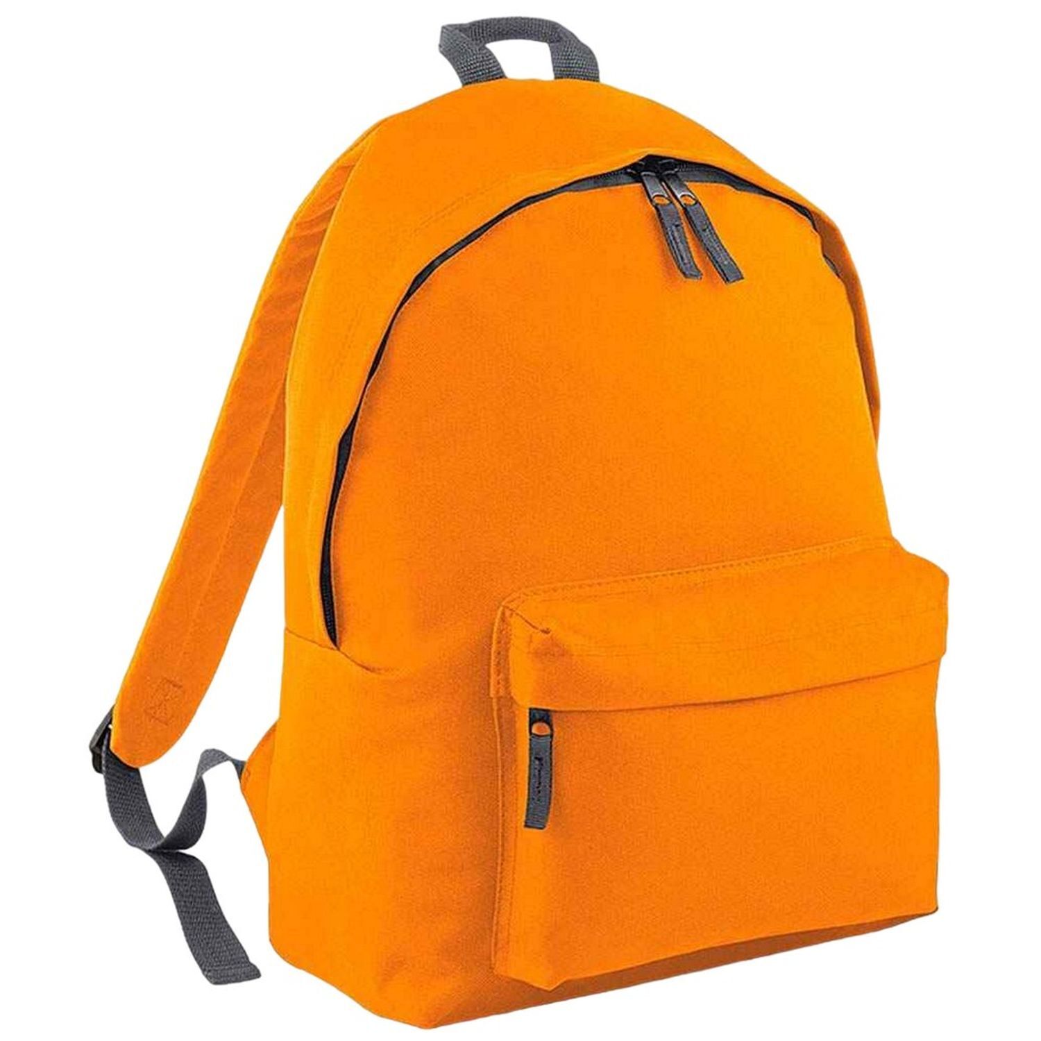 Bagbase Original Plain Backpack - Orange/Graphite Grey / Fabric