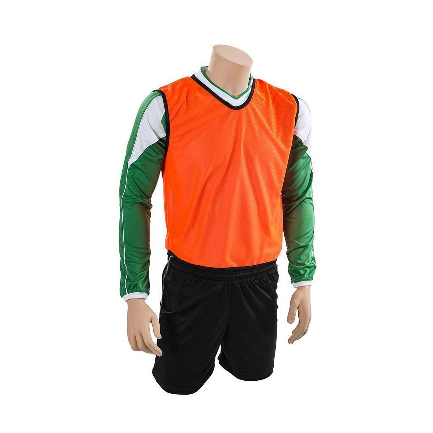 Precision Childrens/Kids Training Mesh Breathable Sleeveless Bib - Fluorescent Orange