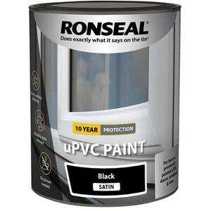Ronseal uPVC Paint Black Satin 750ml