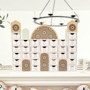 Ramadan Mosque Calendar & Chocolates (30pk) - Pink