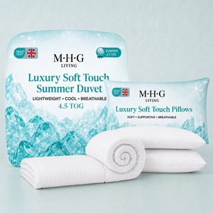 4.5 Tog Summer Duvet & Pillow Set - Soft Touch Microfibre Single