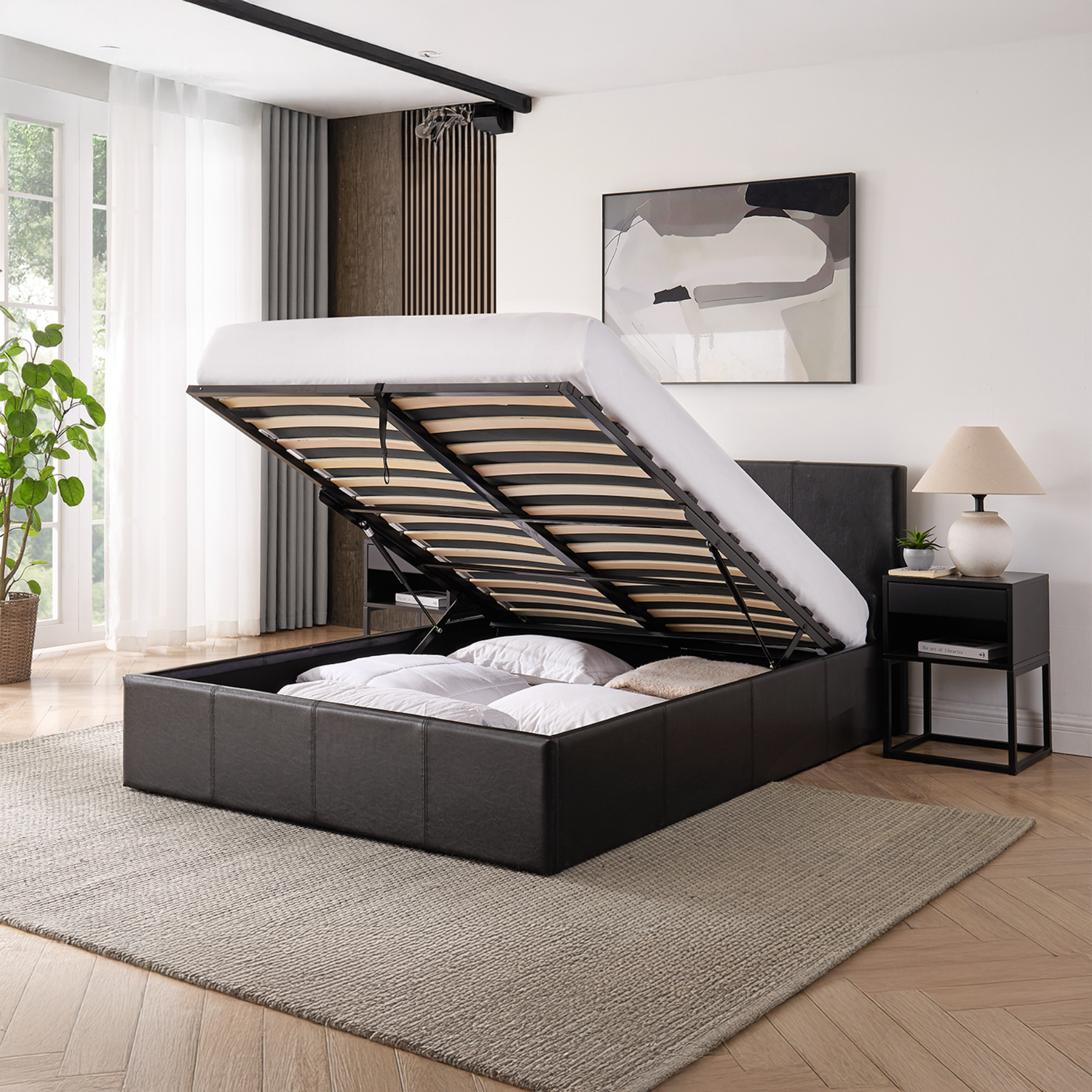 Luna King Ottoman Storage Bed