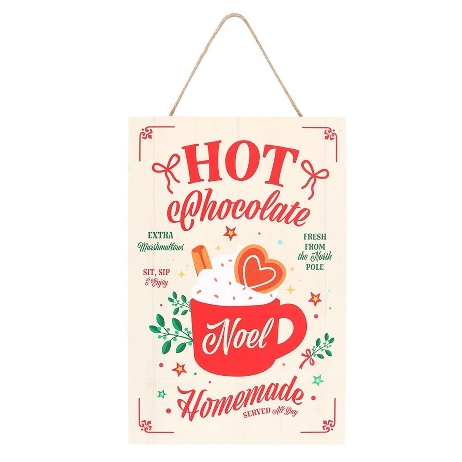 Something Different Unisex Multicolor Homemade Hot Chocolate Hanging Dration 40Cm - Image 2