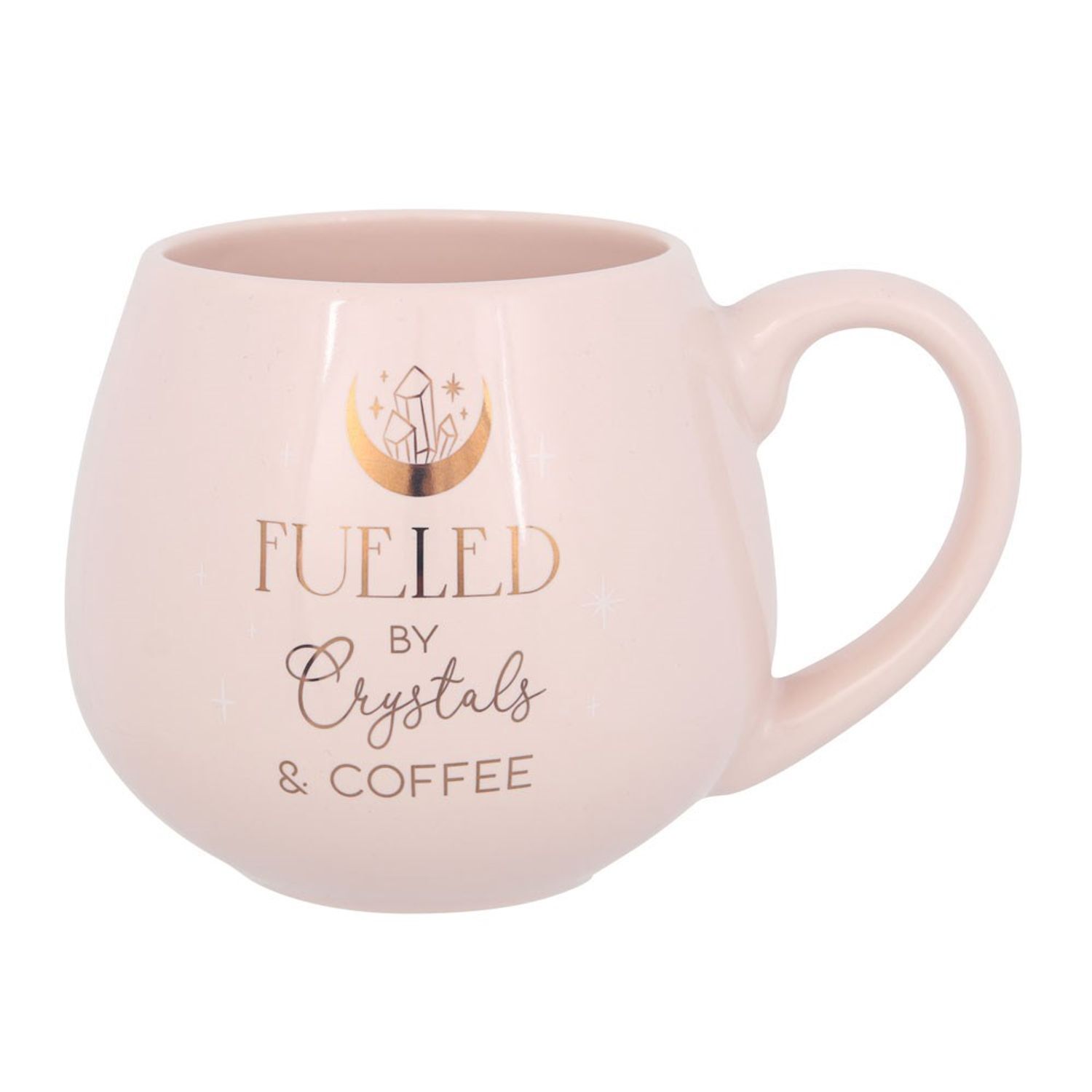 Something Different Crystals And Coffee Round Mug - Pink