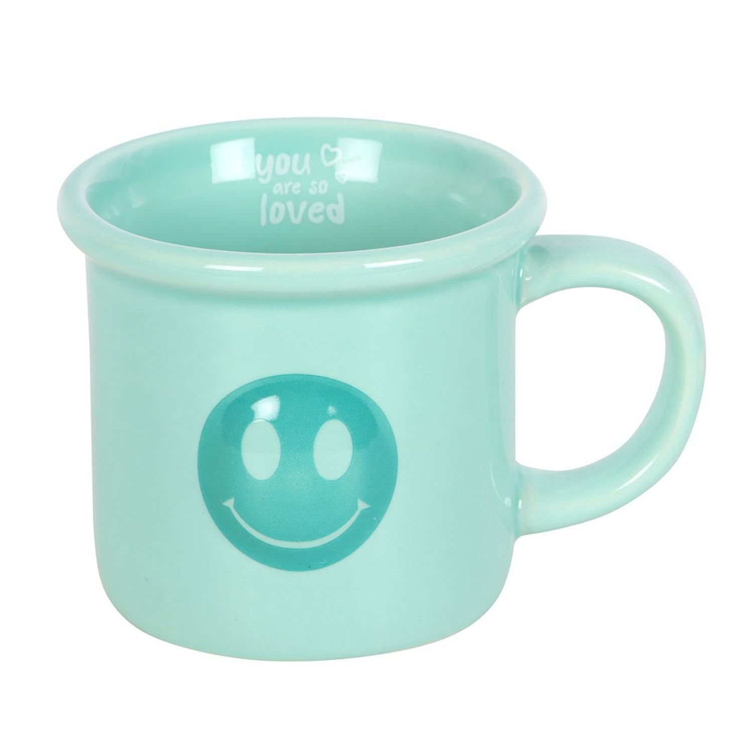 Something Different You Are So Loved Happy Face Mug - Blue