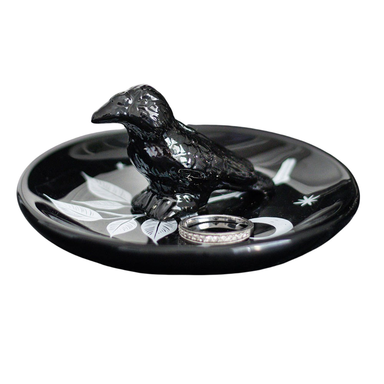 Something Different Mystic Raven Trinket Dish - Black - One Size