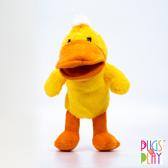 Pugs at Play Talking Duck Hand Puppet Toy