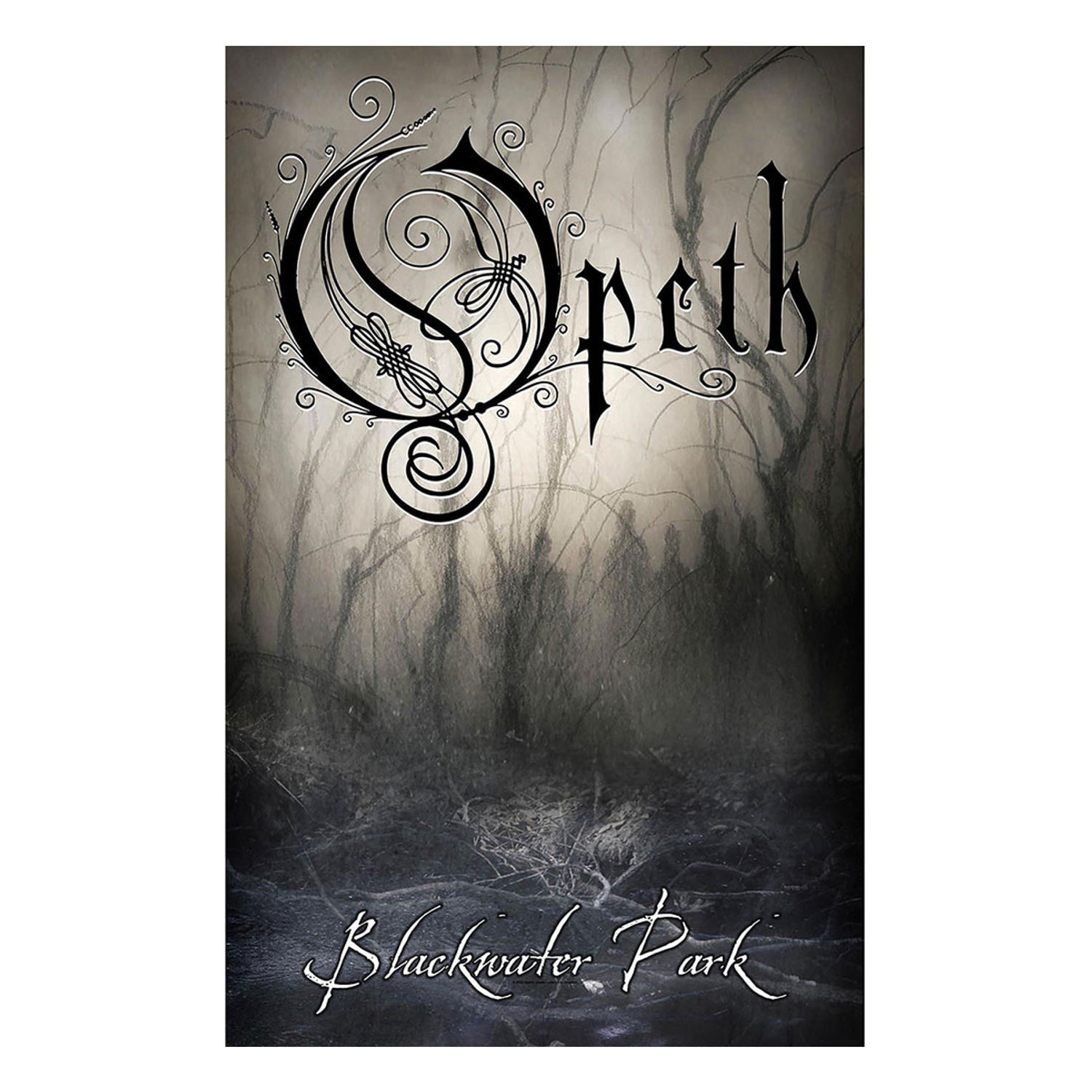 Opeth Blackwater Park Textile Poster - Grey/Black