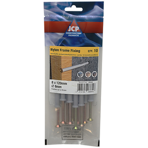Nylon Frame Fixings ZYP - 8 x 80mm (Box of 50)