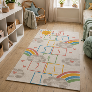 Baby Rainbow Hopscotch Rug