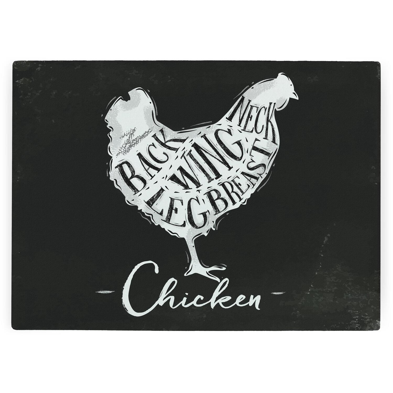 Image of Chicken Diagram Worktop Protector - Large&hellip;