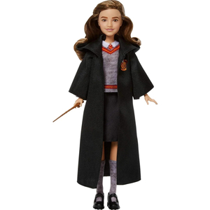 Hermione Granger Fashion Doll in Movie-Inspired Hogwarts Uniform with Wand