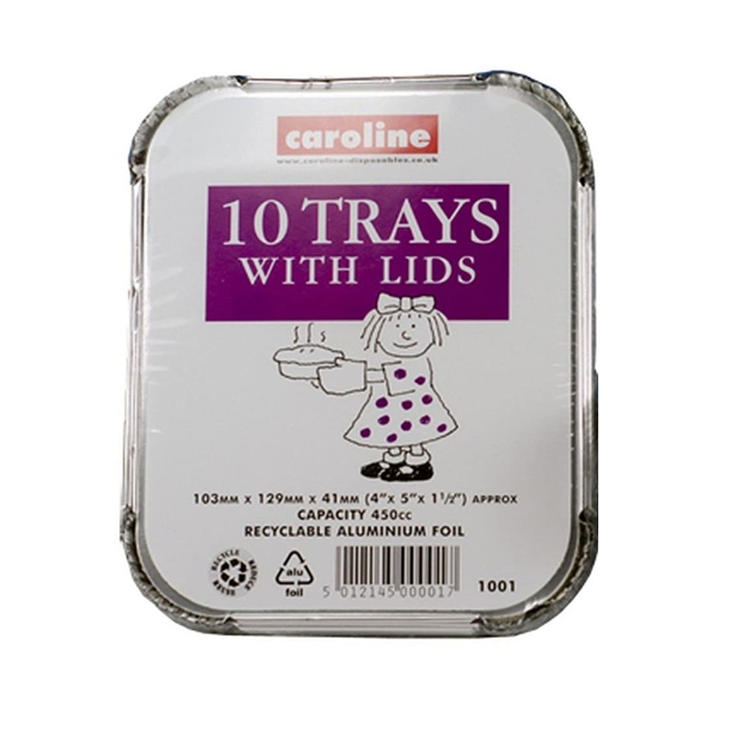 Caroline Food Container (Pack Of 10) - Silver