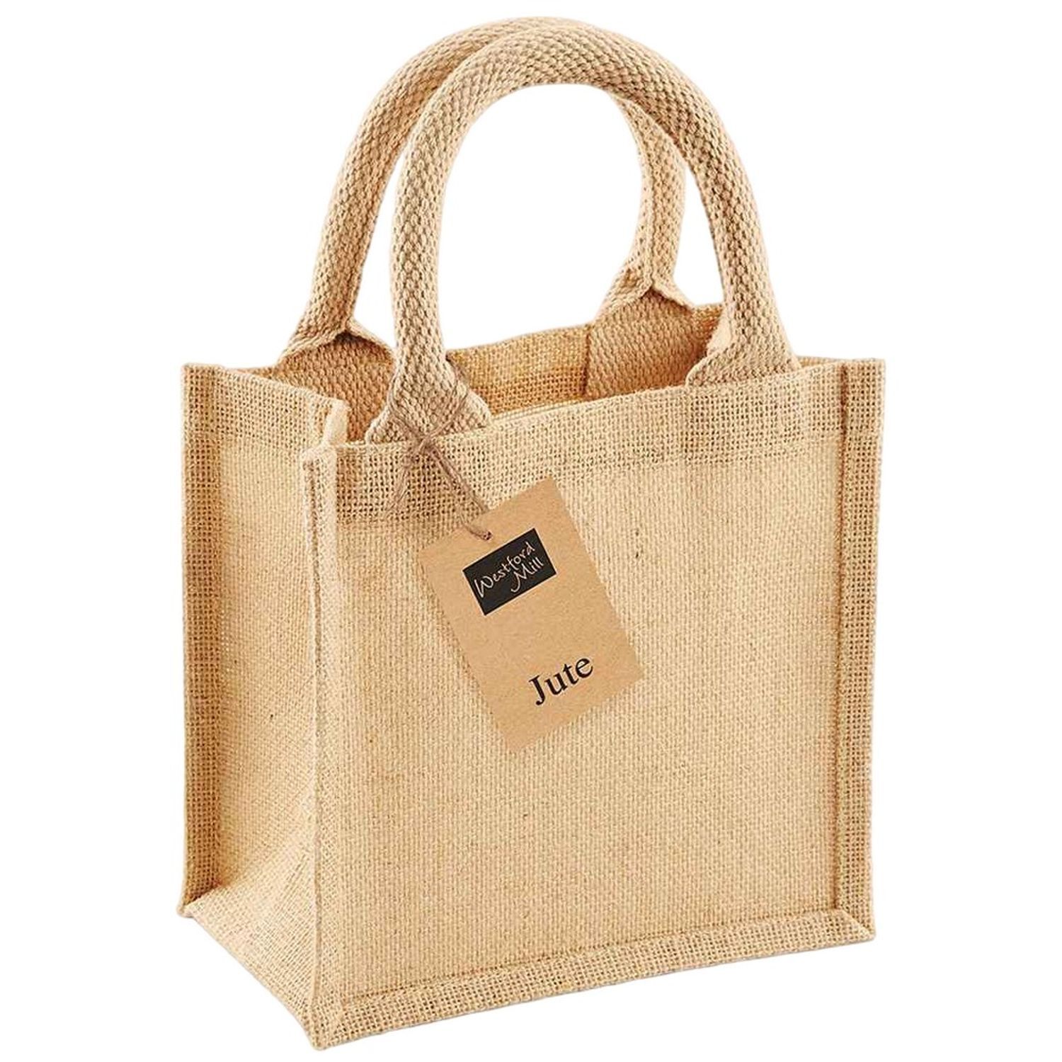 Westford Mill Petite Jute Gift Bag - Natural