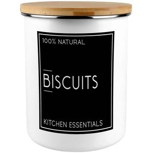 Black Minimalist Extra Large Biscuit Tin