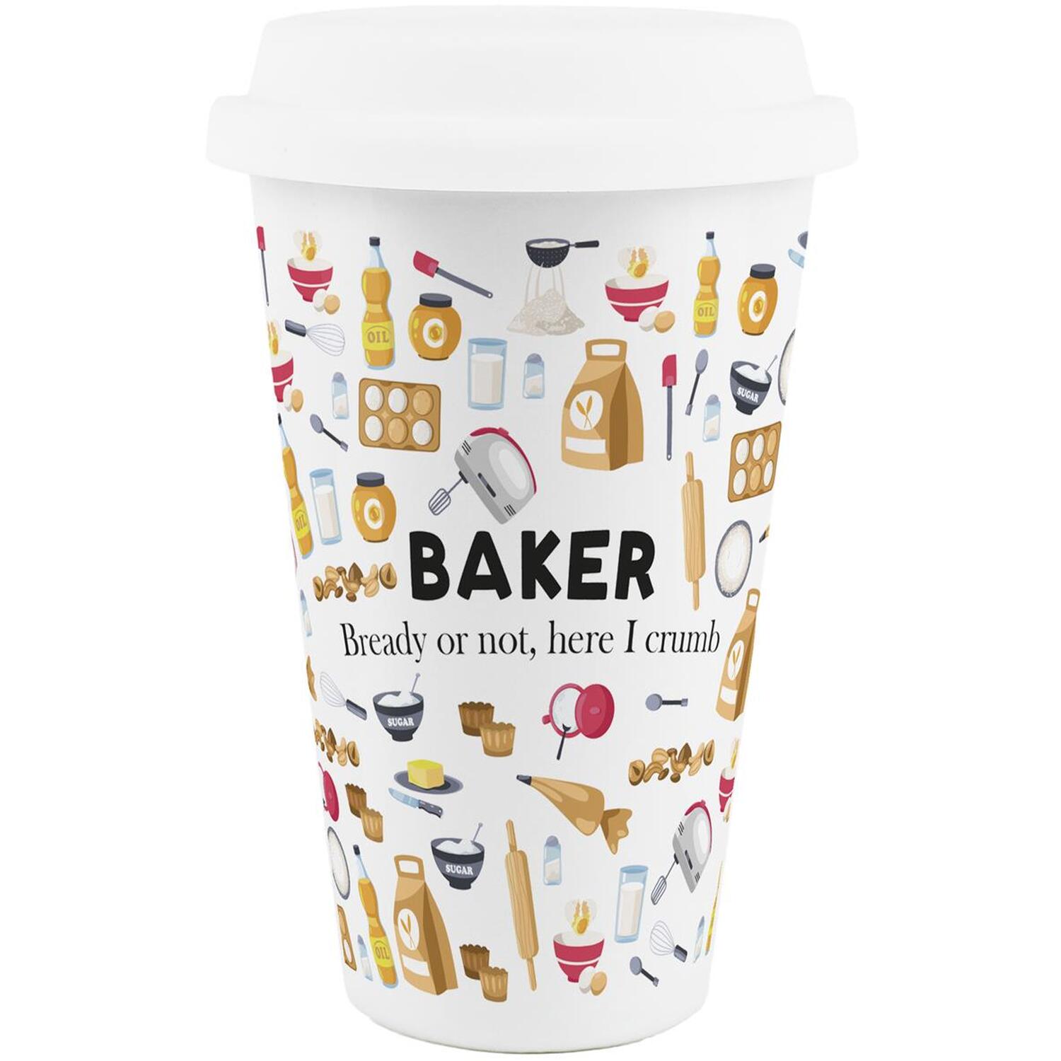 Image of Novelty Baker Ceramic Travel Mug -&hellip;