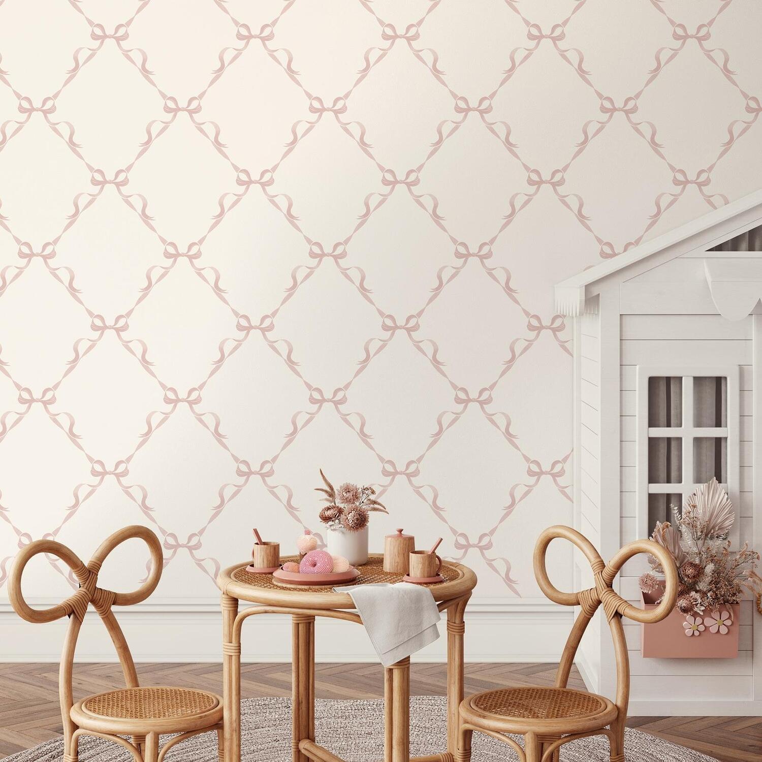 Sophie Laurence Cream Pink Modern Paste The Wall Wallpaper 14032 - Neutral