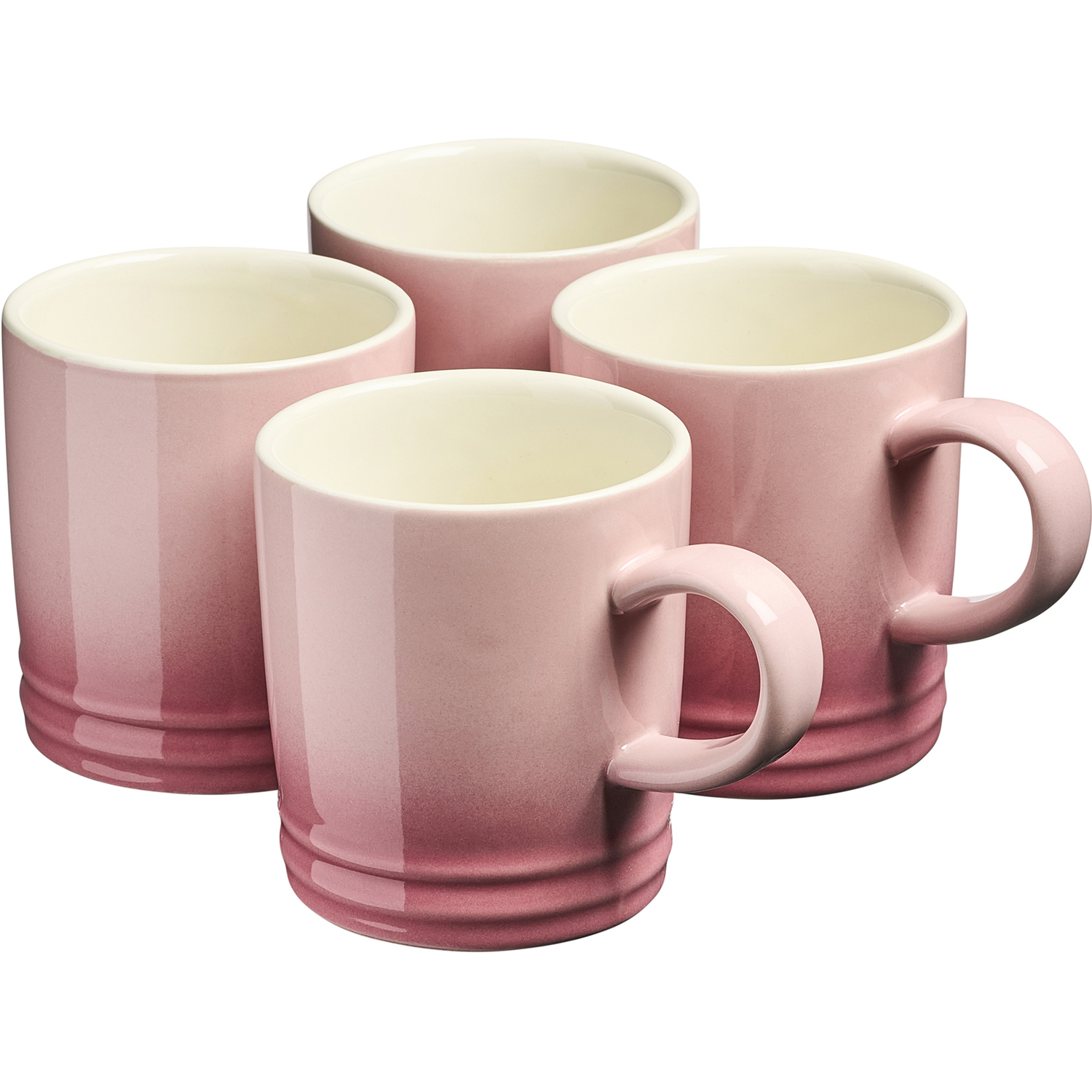 Rackhams Pink 4 Piece Midi Coffee Mug Set | 240Ml | - Image 4