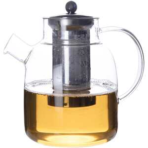 Eden & Willow Glass Teapot with Removable Steel Infuser & Lid